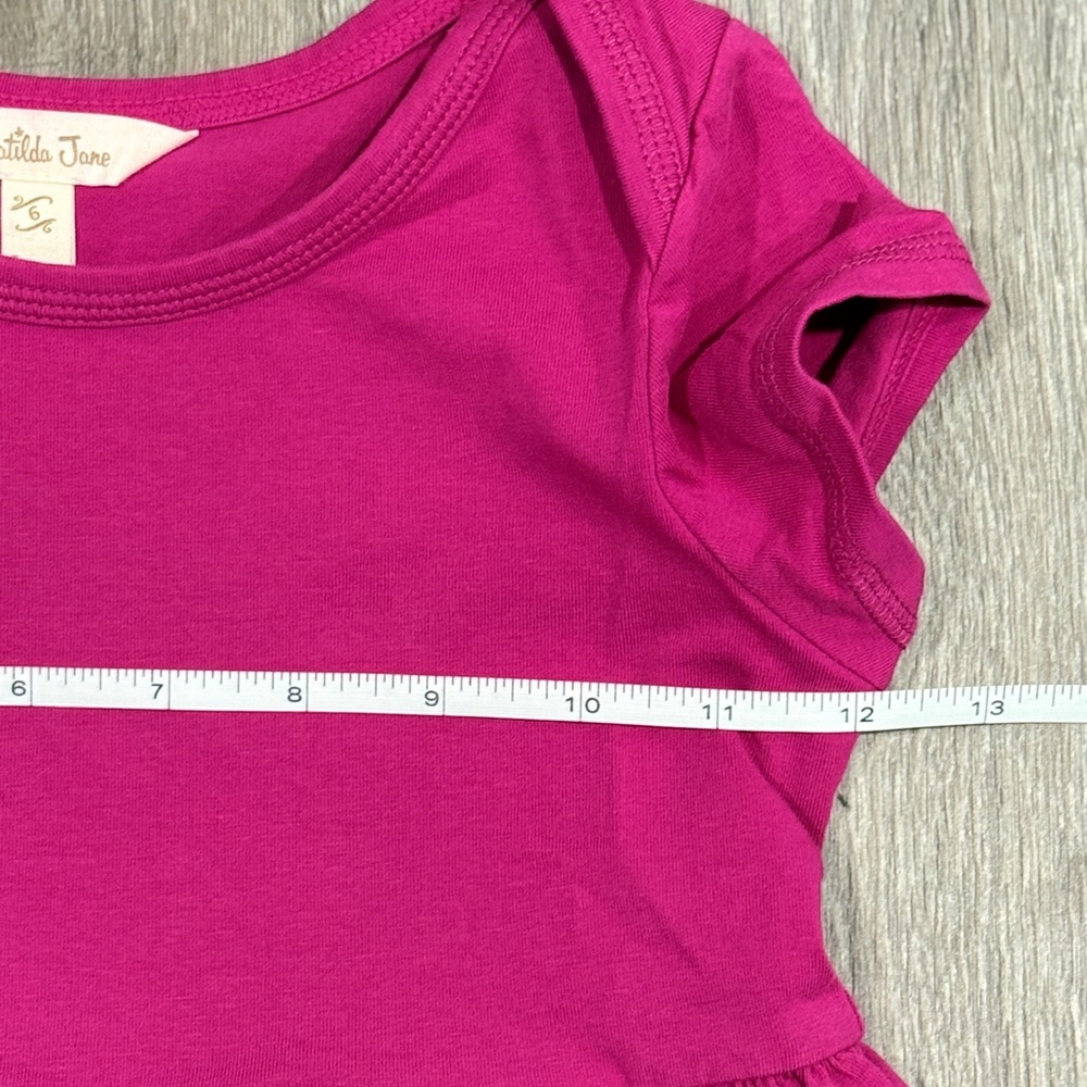 Matilda Jane Perfectly‎ Paired Fuschia Pink Dress with Pockets Size 6 - Picture 6 of 8
